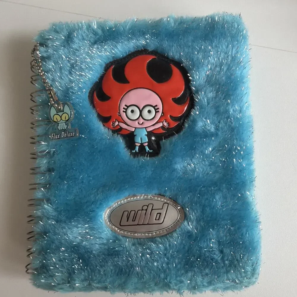 Flux Deluxe Santoro Wild Ginger Journal Spiral Bound Notebook Diary Fuzzy